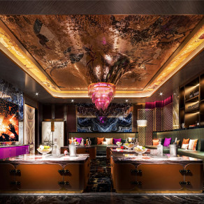 新中式KTV 装饰灯 沙发 柜子